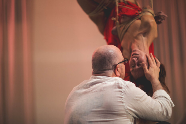 Japanese Rope Bondage (Shibari, Kinbaku) Performance by International educators Alexander MA and Natasha NawaTaNeko, Performance Artists