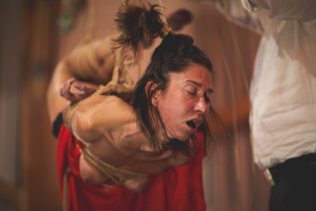 Japanese Rope Bondage (Shibari, Kinbaku) Performance by International educators Alexander MA and Natasha NawaTaNeko, Performance Artists