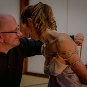 playful moment couple tying rope bondage discover Kinbaku for couples