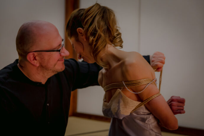 playful moment couple tying rope bondage discover Kinbaku for couples